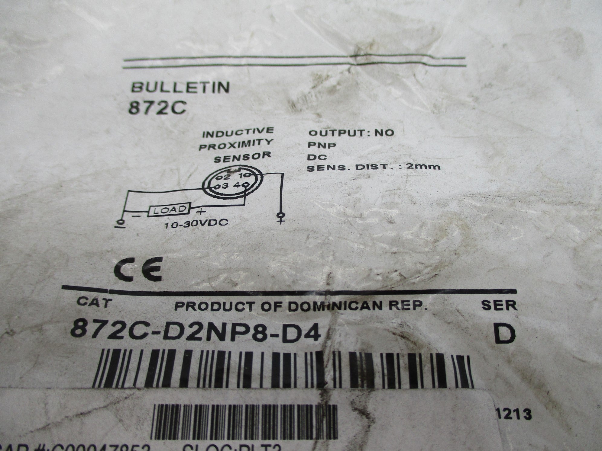 INDUSTRIAL SPARE PART 872C-D2NP8-D4 SER. D 10-30VDC NSMP