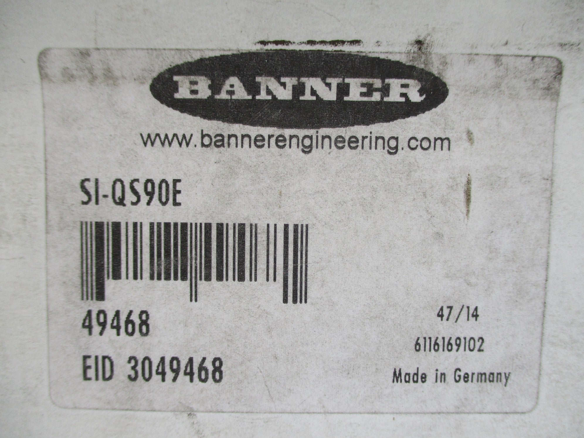 BANNER ENGINEERING SI-QS90E 49468 500VAC 10A NSMP