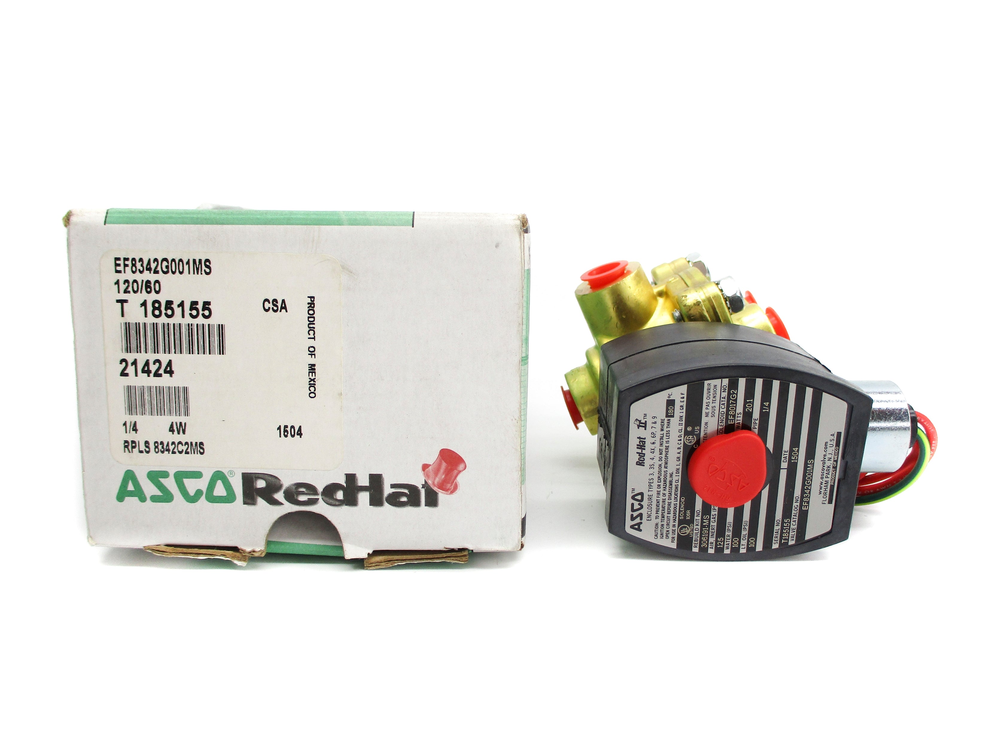 ASCO EF8342G001MS 120V 100-125PSI 1/4" NSMP