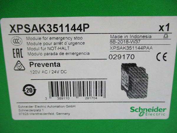 SCHNEIDER ELECTRIC XPSAK351144P 120VAC NSMP