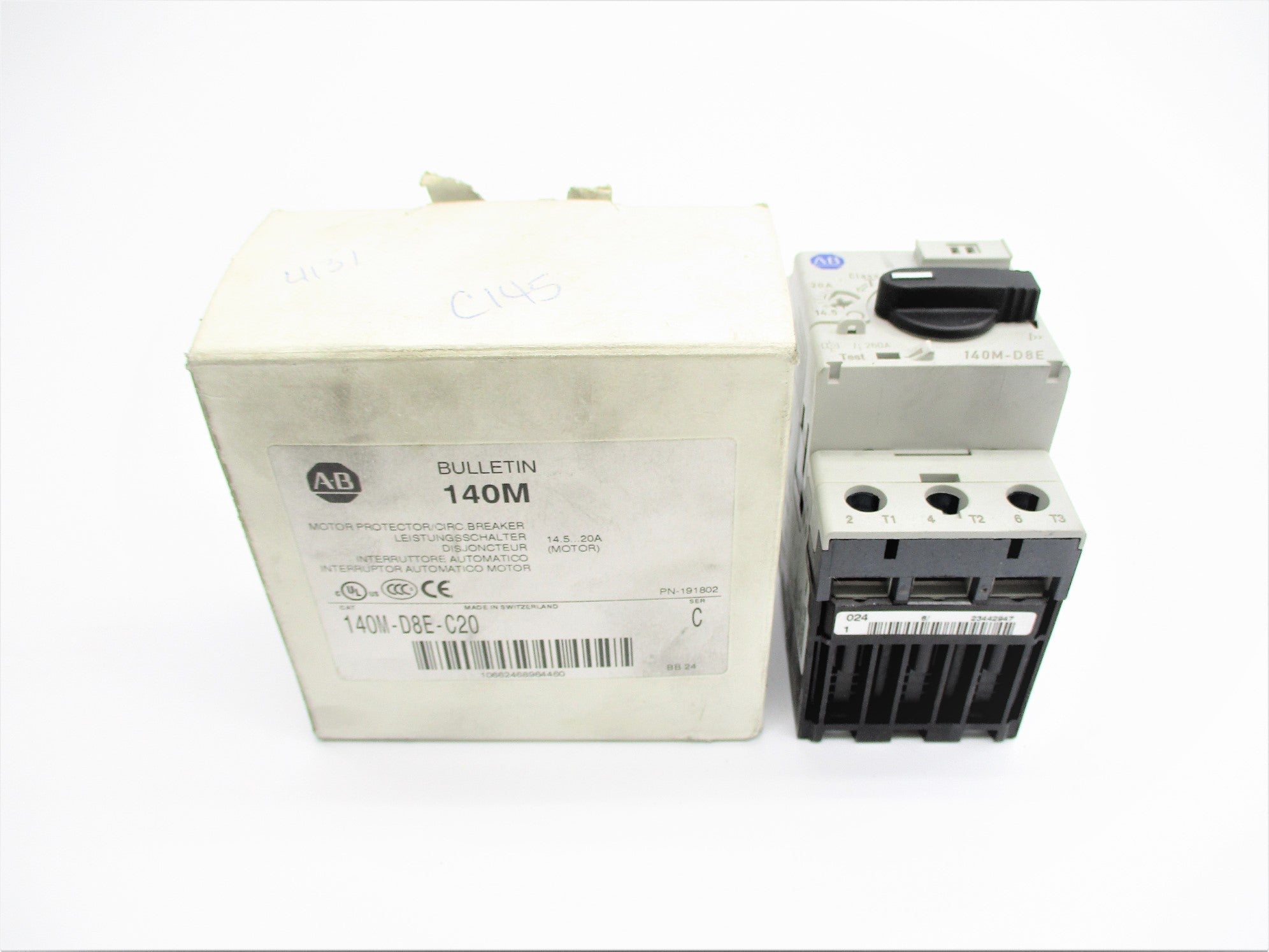 ALLEN BRADLEY 140M-D8E-C20 SER. C 690V 14.5-20A NSMP