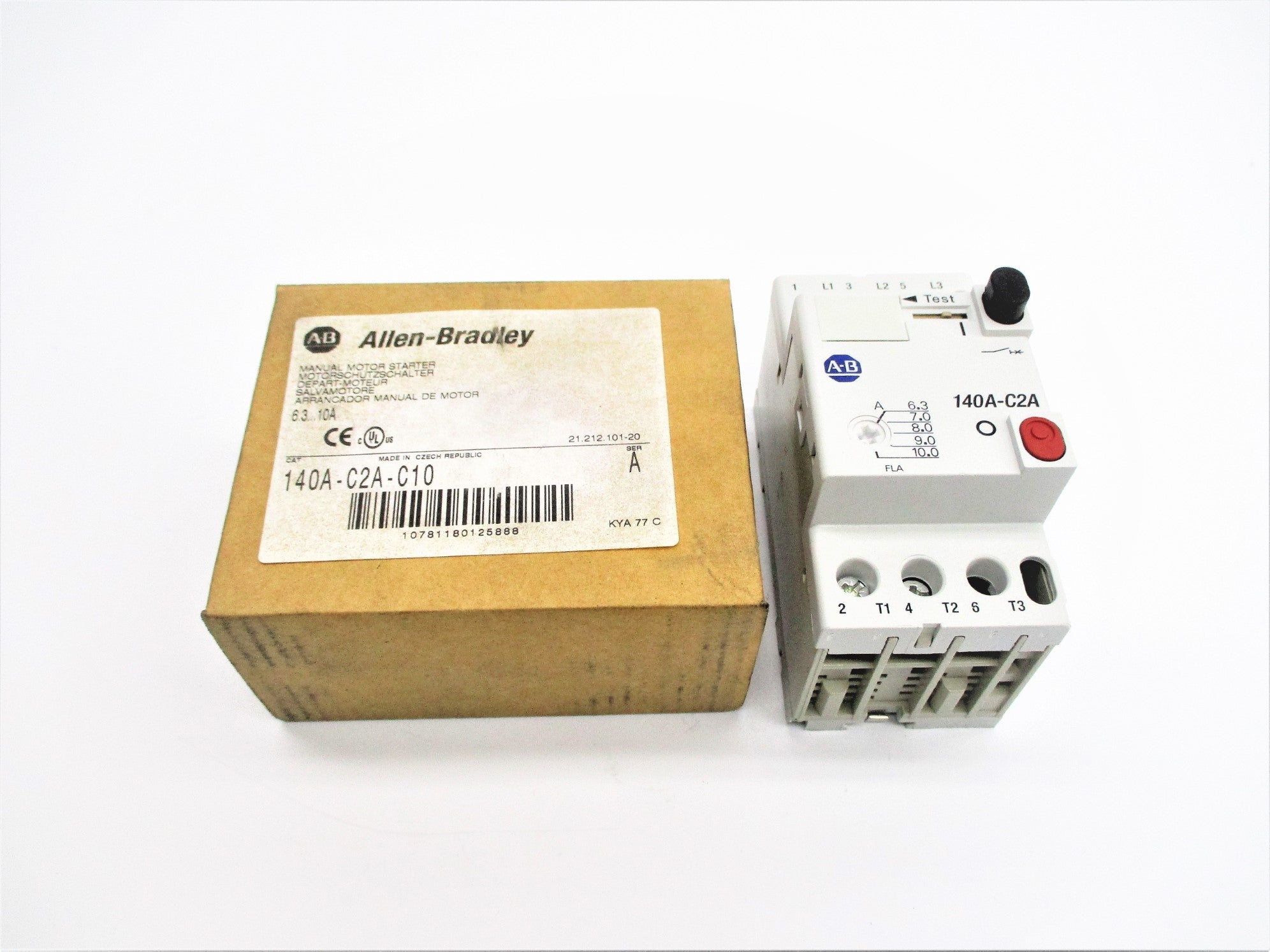 ALLEN BRADLEY 140A-C2A-C10 SER. A 690V 6.3-10A (BR/WH) NSMP