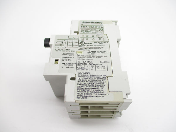ALLEN BRADLEY 140A-C2A-C10 SER. A 690V 6.3-10A (BR/WH) NSMP