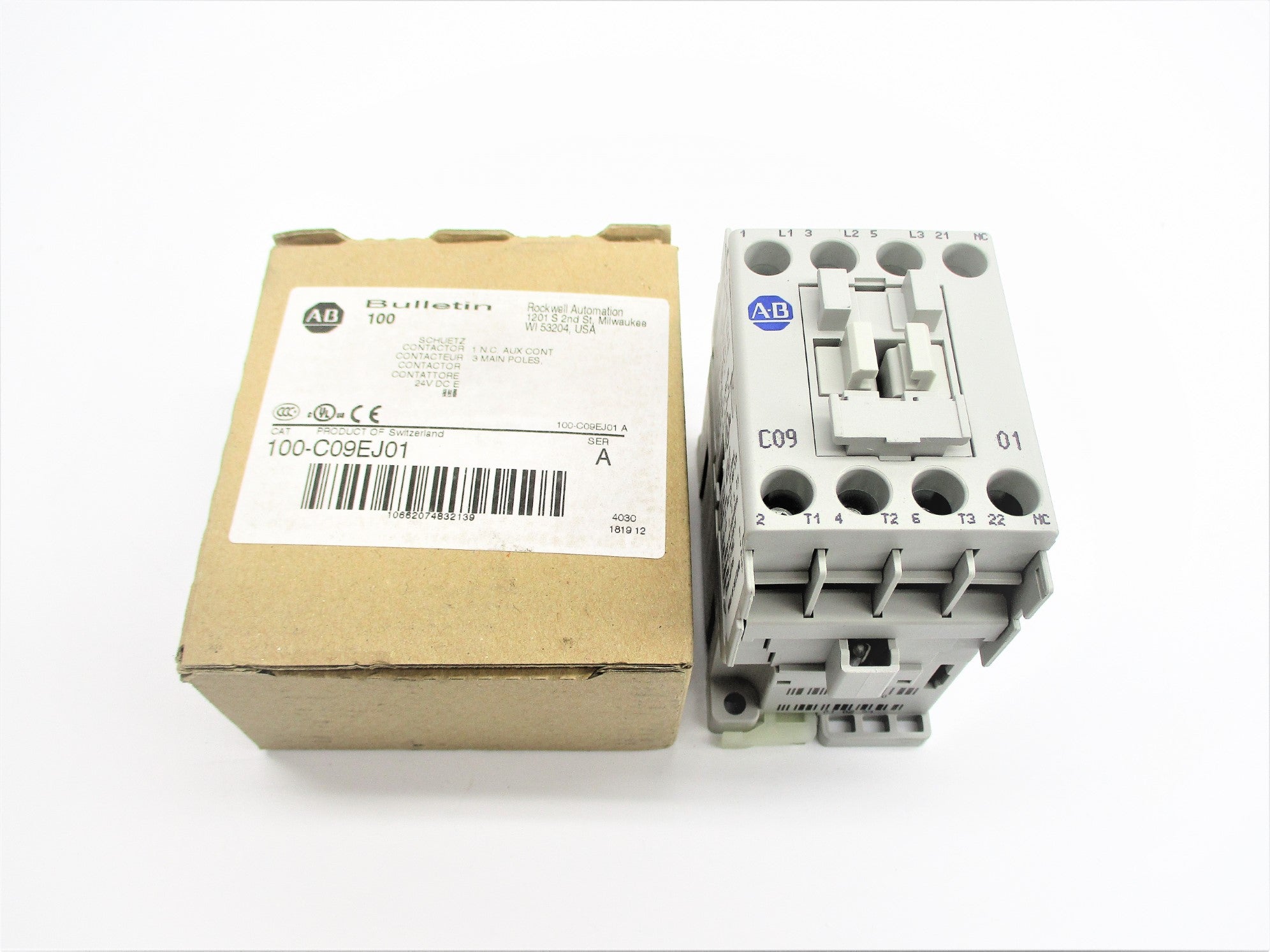 ALLEN BRADLEY 100-C09EJ01 SER. A 24VDC 32A (BR/WH) NSMP
