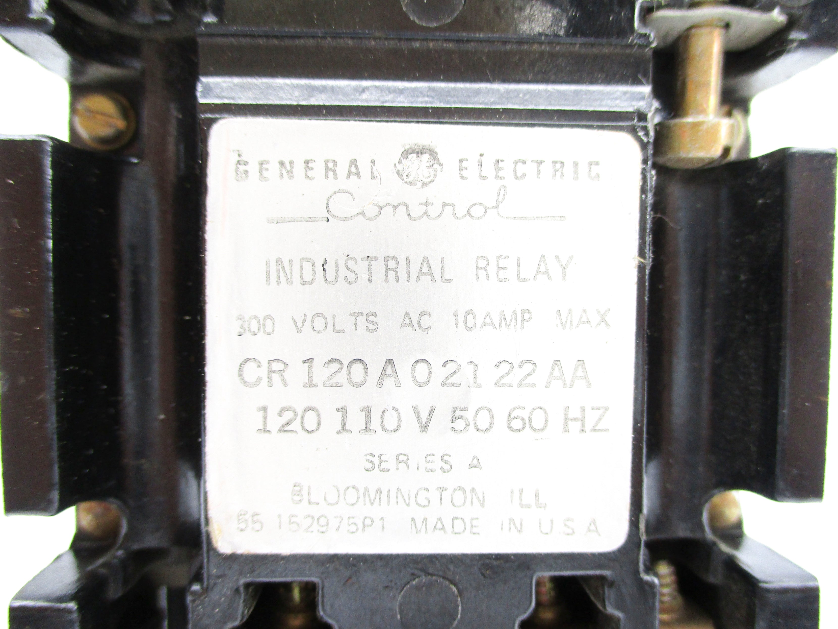 GENERAL ELECTRIC CR120A02122AA SER. A 110/120V 10A UNMP