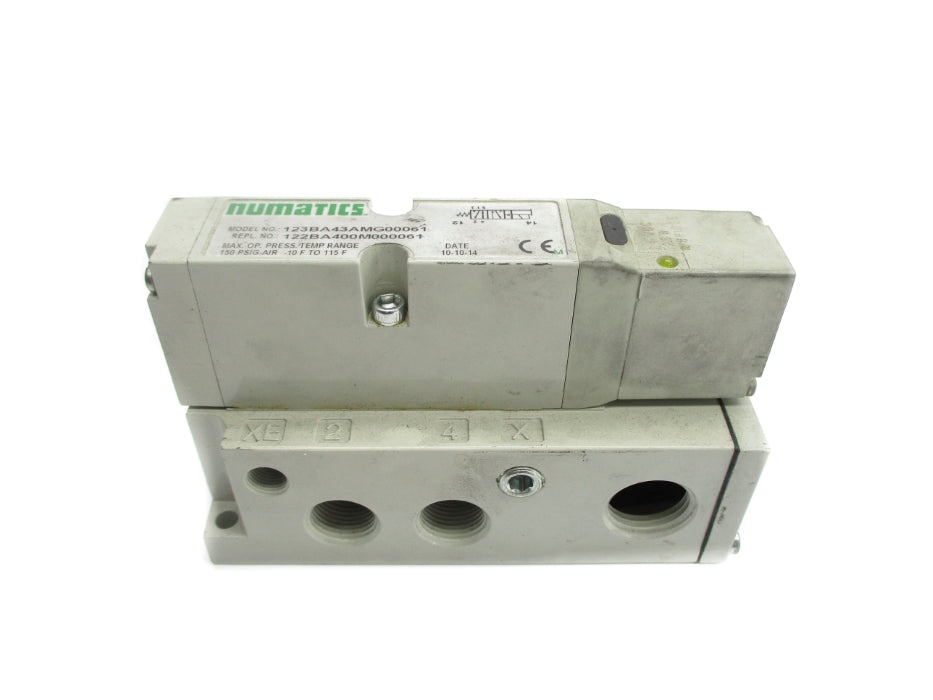 NUMATICS 123BA43AMG00061 150PSIG 24VDC UNMP