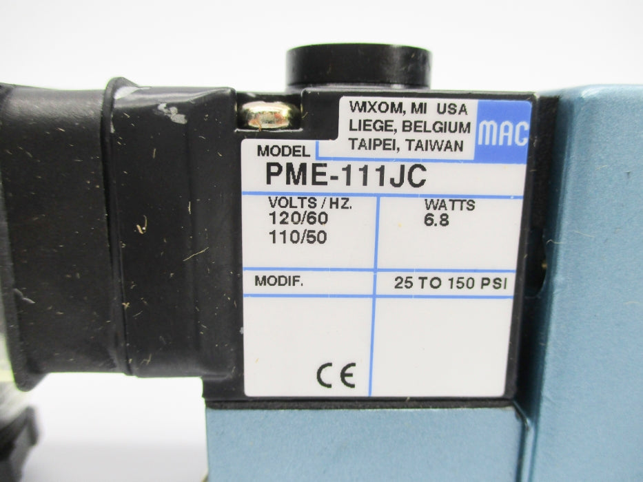 MAC MV-A1C-A311-PM-111JC 150PSI 110/120V UNMP