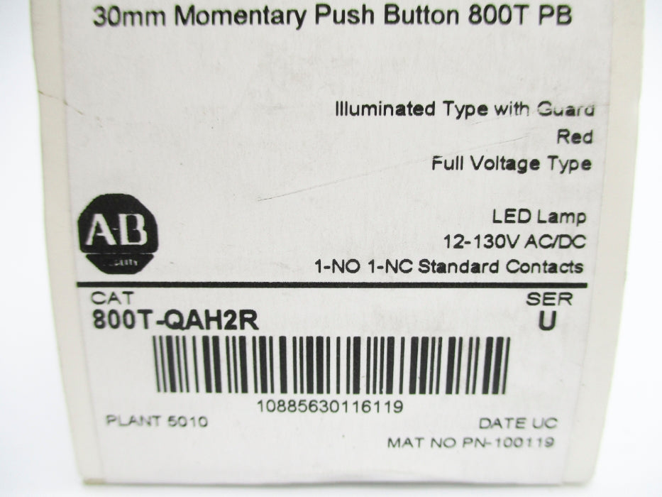 INDUSTRIAL SPARE PART 800T-QAH2R SER. U (WH) NSFS