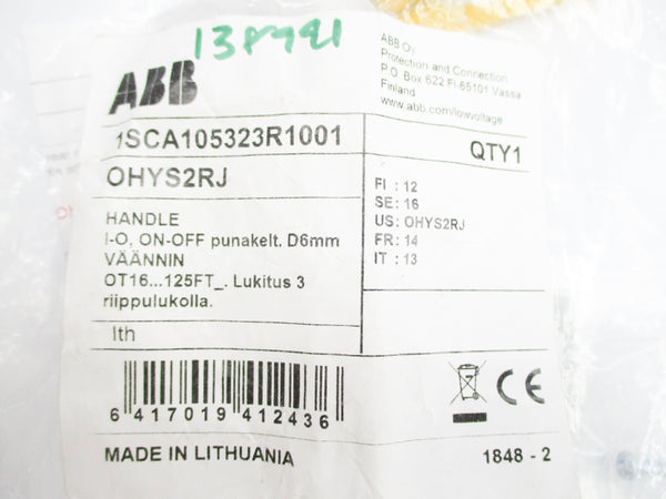 ABB OHYS2RJ 1SCA105323R1001 NSMP