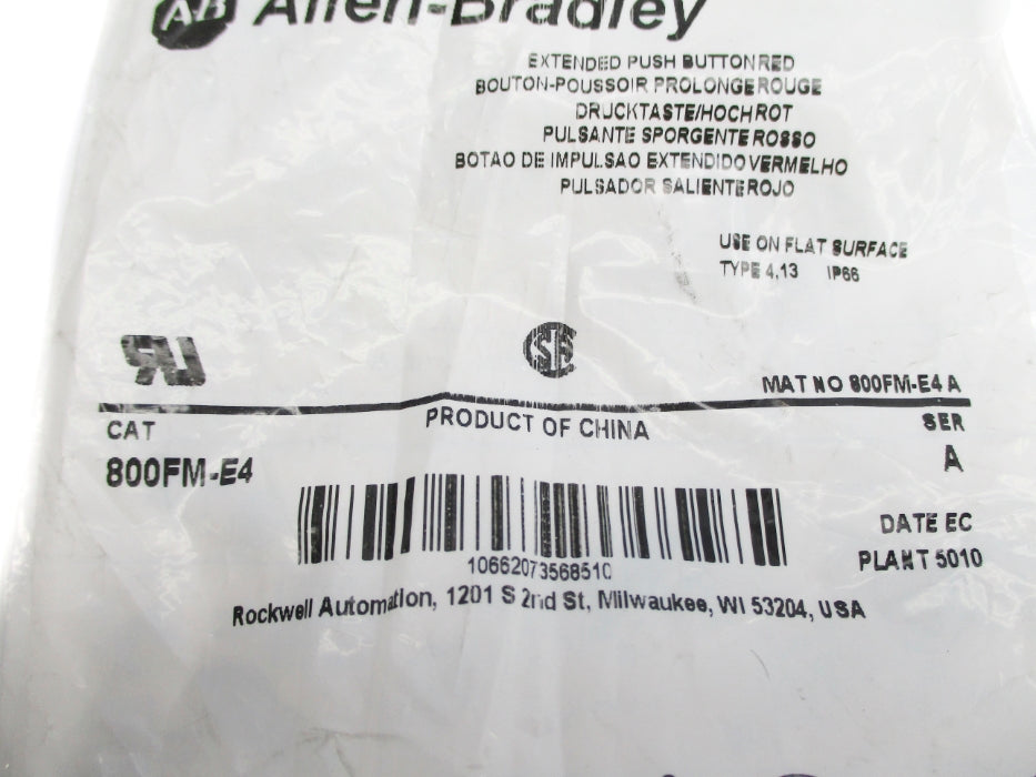 INDUSTRIAL SPARE PART 800FM-E4 SER. A NSMP