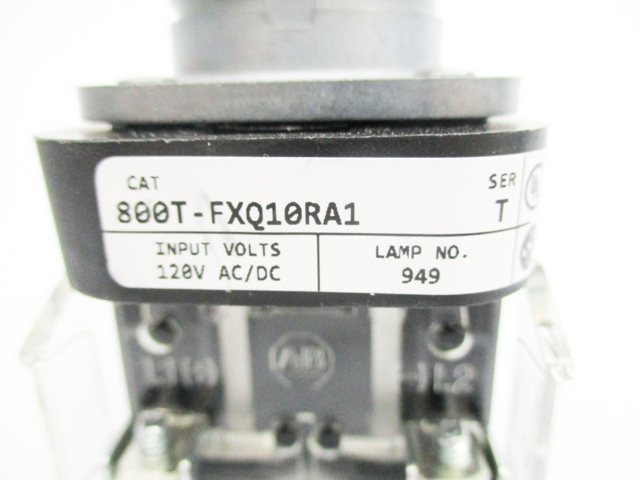 ALLEN BRADLEY 800T-FXQ10RA1 SER. T 120VAC/DC NSNP