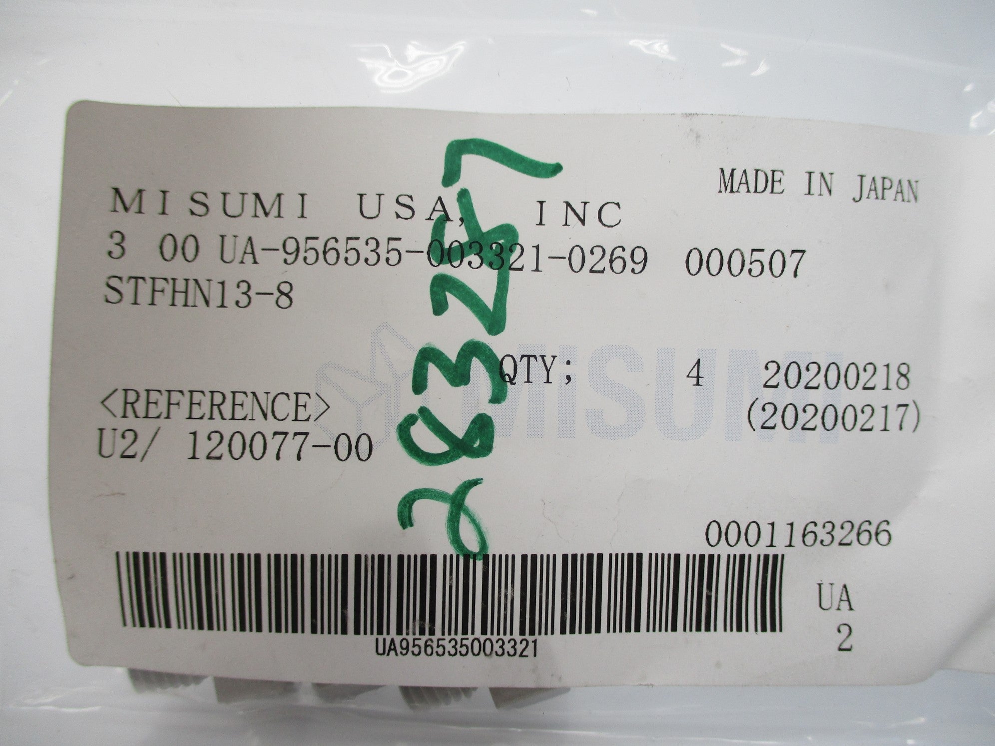 MISUMI USA STFHN13-8 (PKG OF 4) NSMP