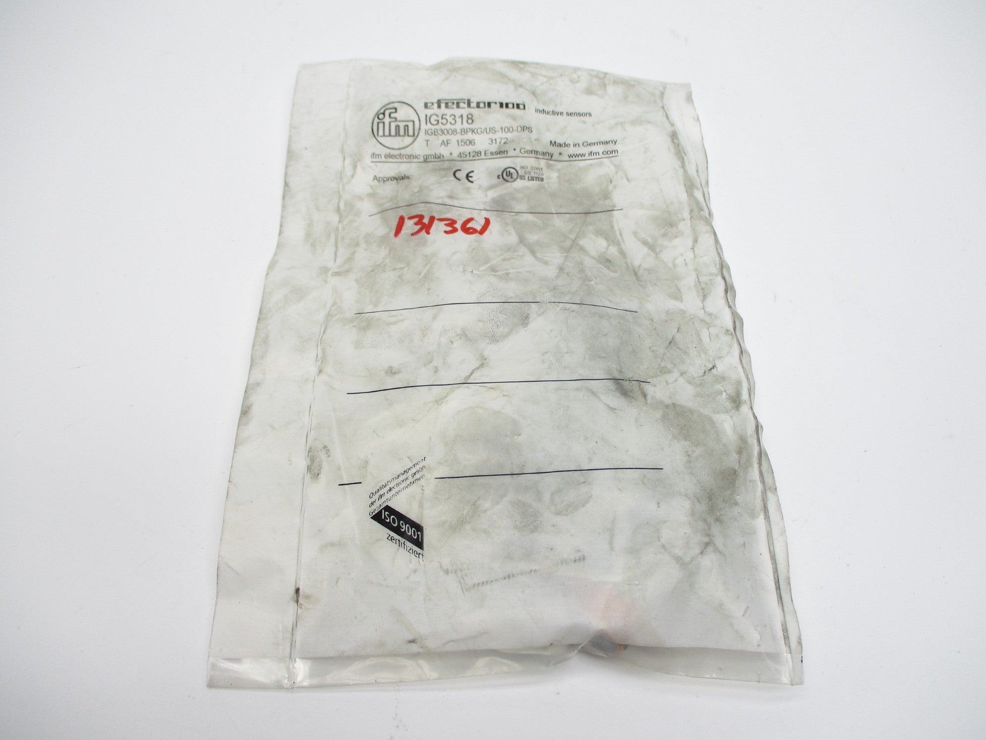 IFM EFECTOR IG5318 IGB3008-BPKG/US-100-DPS NSMP