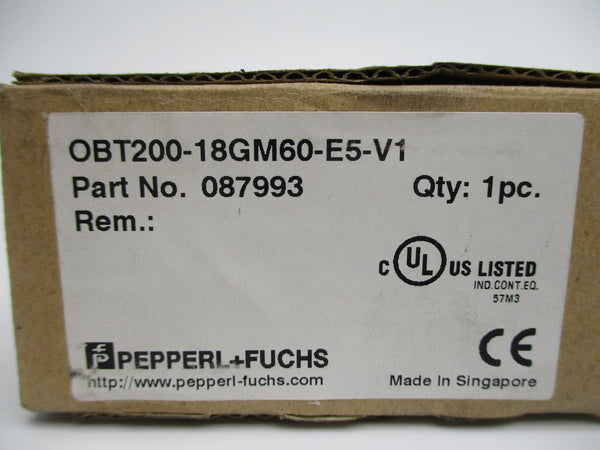 PEPPERL+FUCHS OBT200-18GM60-E5-V1 087993 10-30VDC NSMP