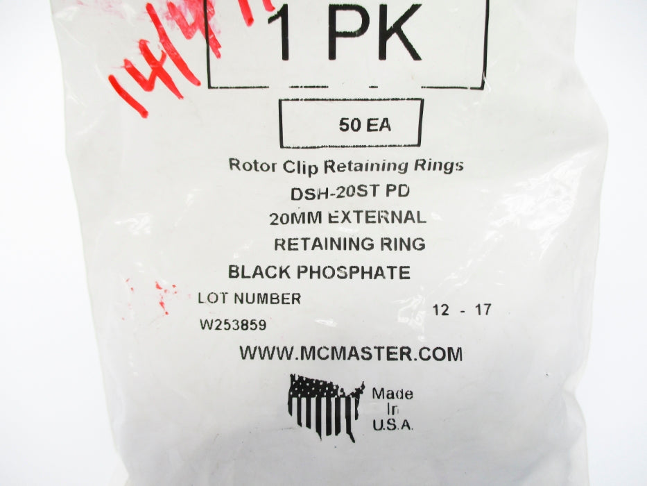 MCMASTER DSH-20ST-PD (PKG OF 50) NSMP