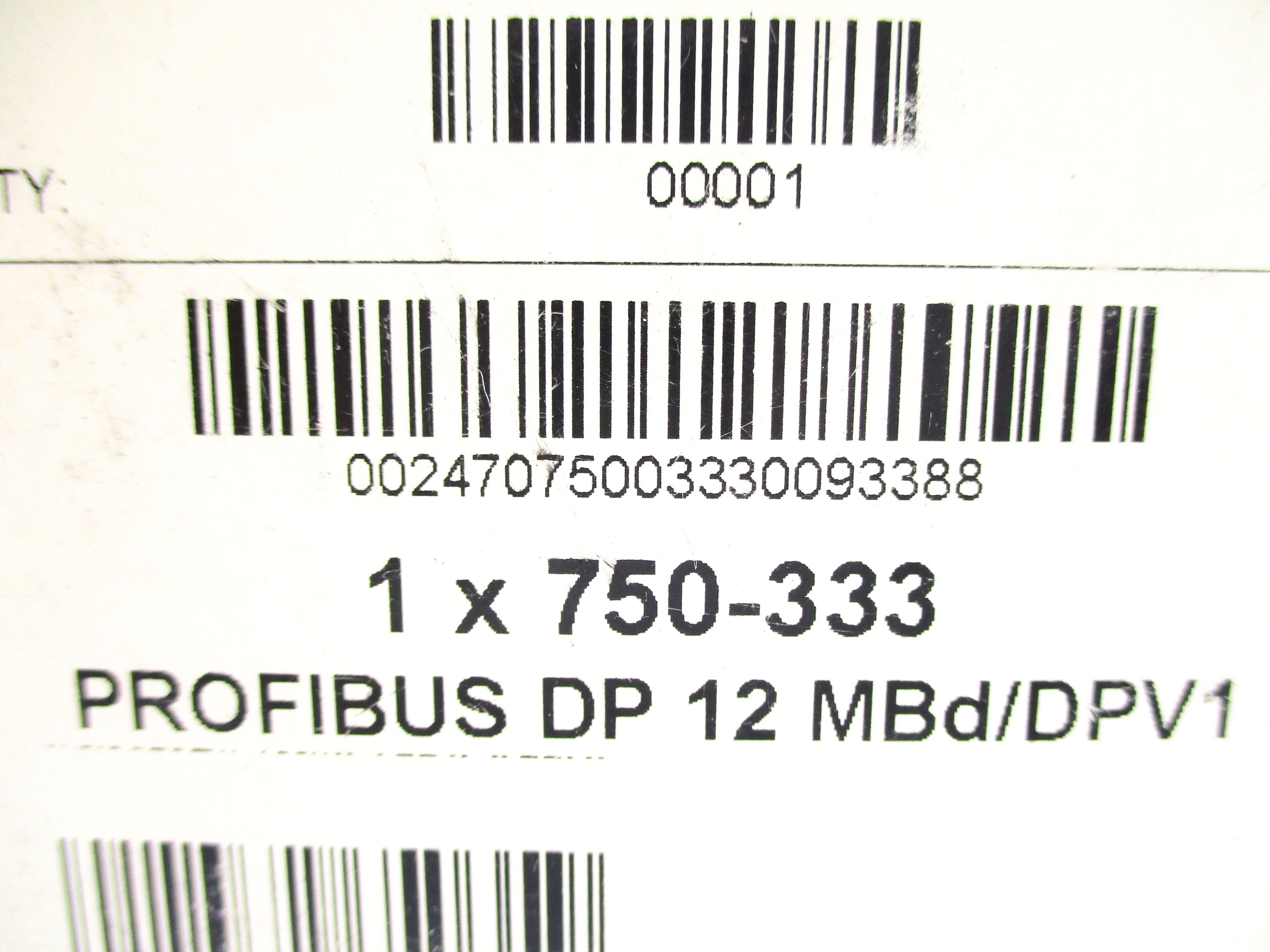 WAGO DP12MBD/DPV1 750-333 24VDC NSMP