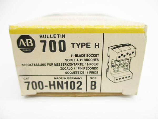 ALLEN BRADLEY 700-HN102 SER. B 300VAC 10A (BK/YL) NSMP