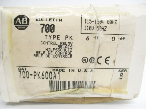 ALLEN BRADLEY 700-PK600A1 SER. B 110/115-120V (GY/BL) NSMP