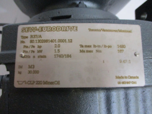 SEW-EURODRIVE R37DRE90L4 NSNP