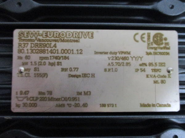 SEW-EURODRIVE R37DRE90L4 NSNP