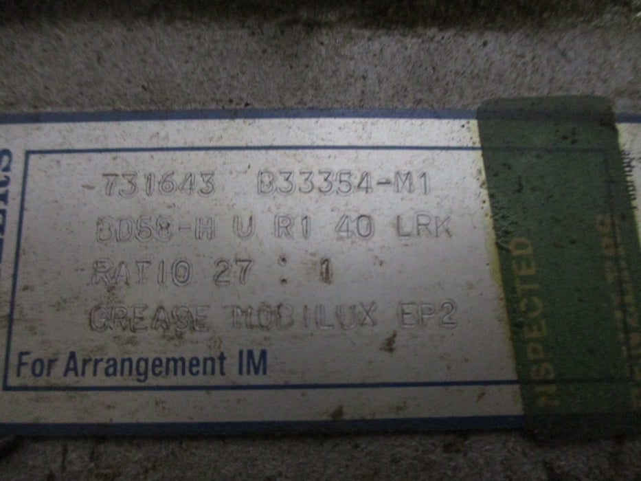 BENZLERS GEAR BOX WITH ABB M2VA71A-4 3GVA072001-CSC UNMP