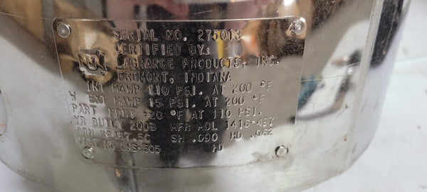 BINKS 1416-497 5 GAL PRESSURE POT UNMP