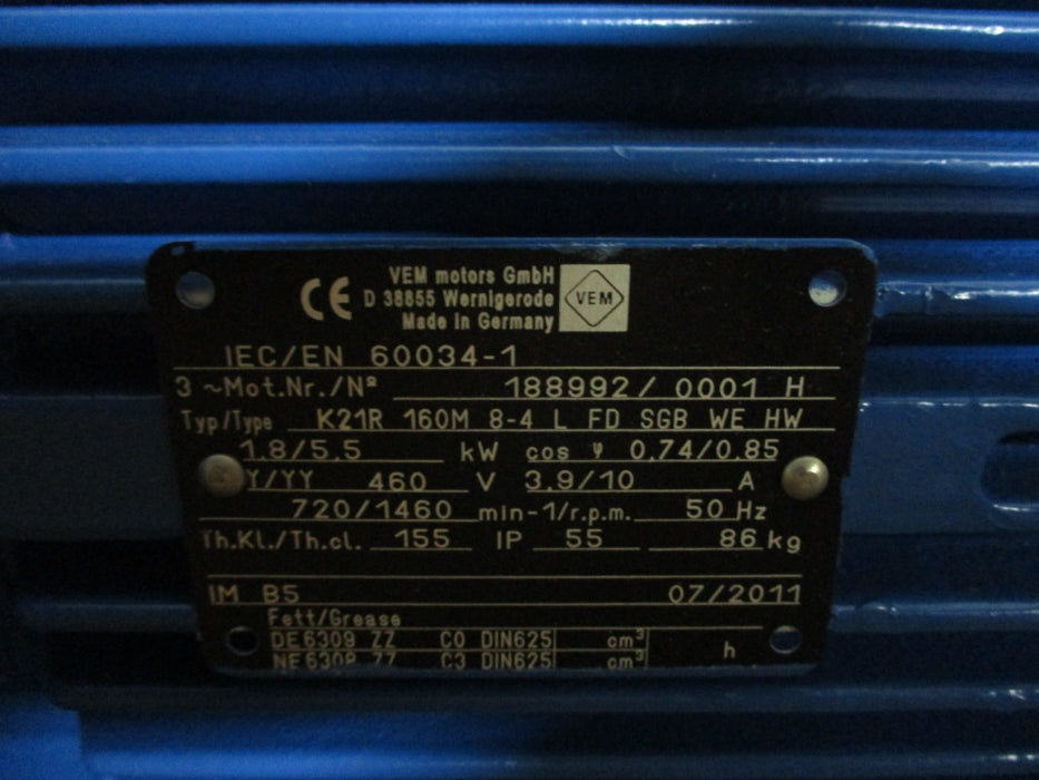 SUMITOMO GEARMOTOR HFMGS6-45160-8/4 NSMP