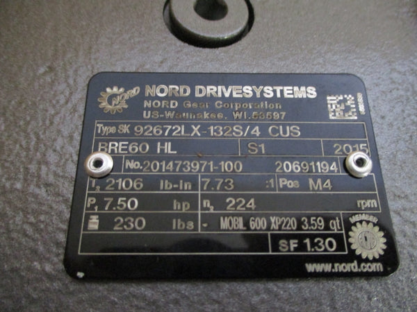 NORD SK92672LX-132S/4CUS BRE60HL NSMP