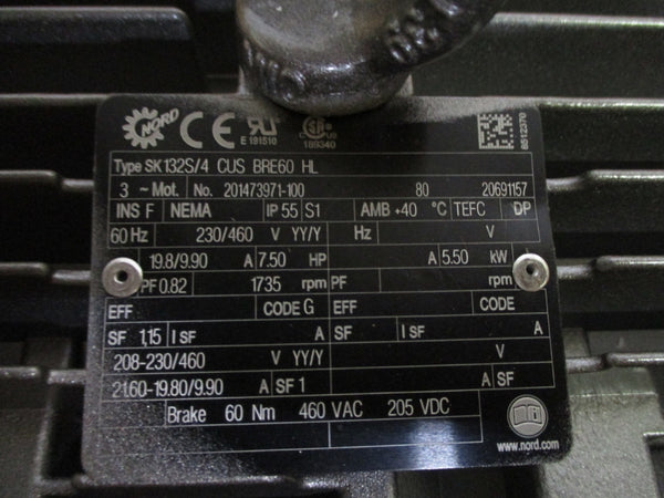 NORD SK92672LX-132S/4CUS BRE60HL NSMP