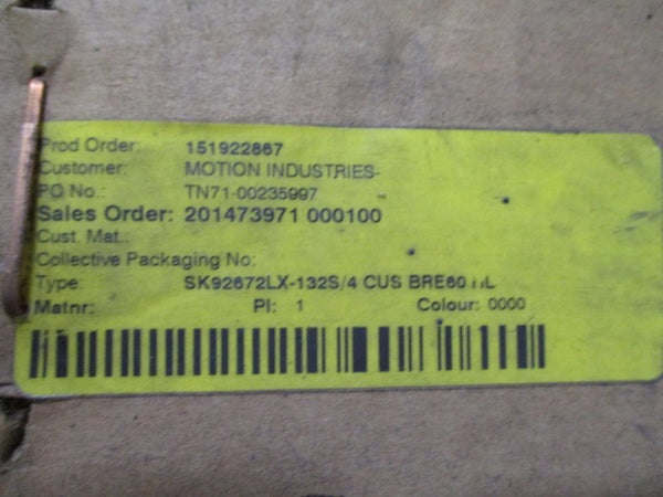 NORD SK92672LX-132S/4CUS BRE60HL NSMP