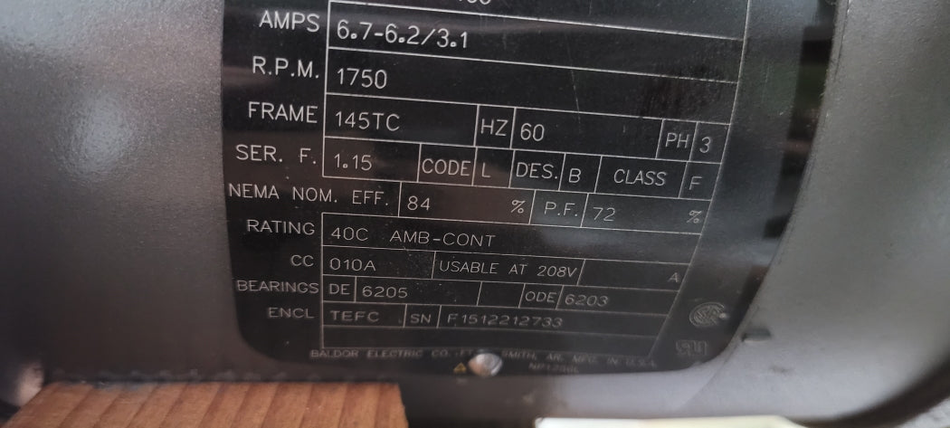 GUSHER 7550 PUMP WITH BALDOR VM3558T NSNP