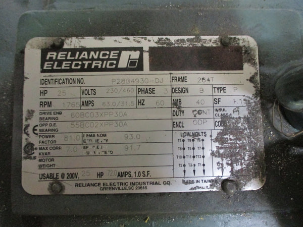 RELIANCE ELECTRIC P28G4930-DJ (AS PICTURED) NSNP