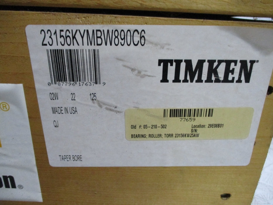 TIMKEN 23156KYMBW890C6 NSFS