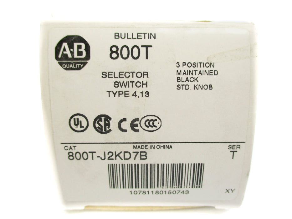 ALLEN BRADLEY 800T-J2KD7B SER. T (WH) NSMP