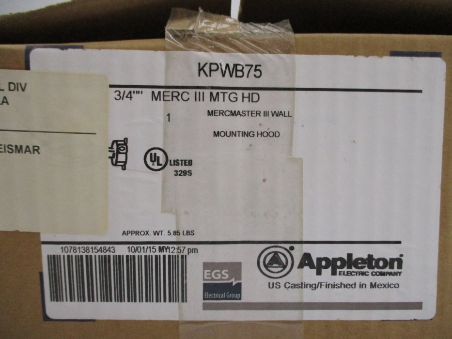 APPLETON KPWB75 NSMP