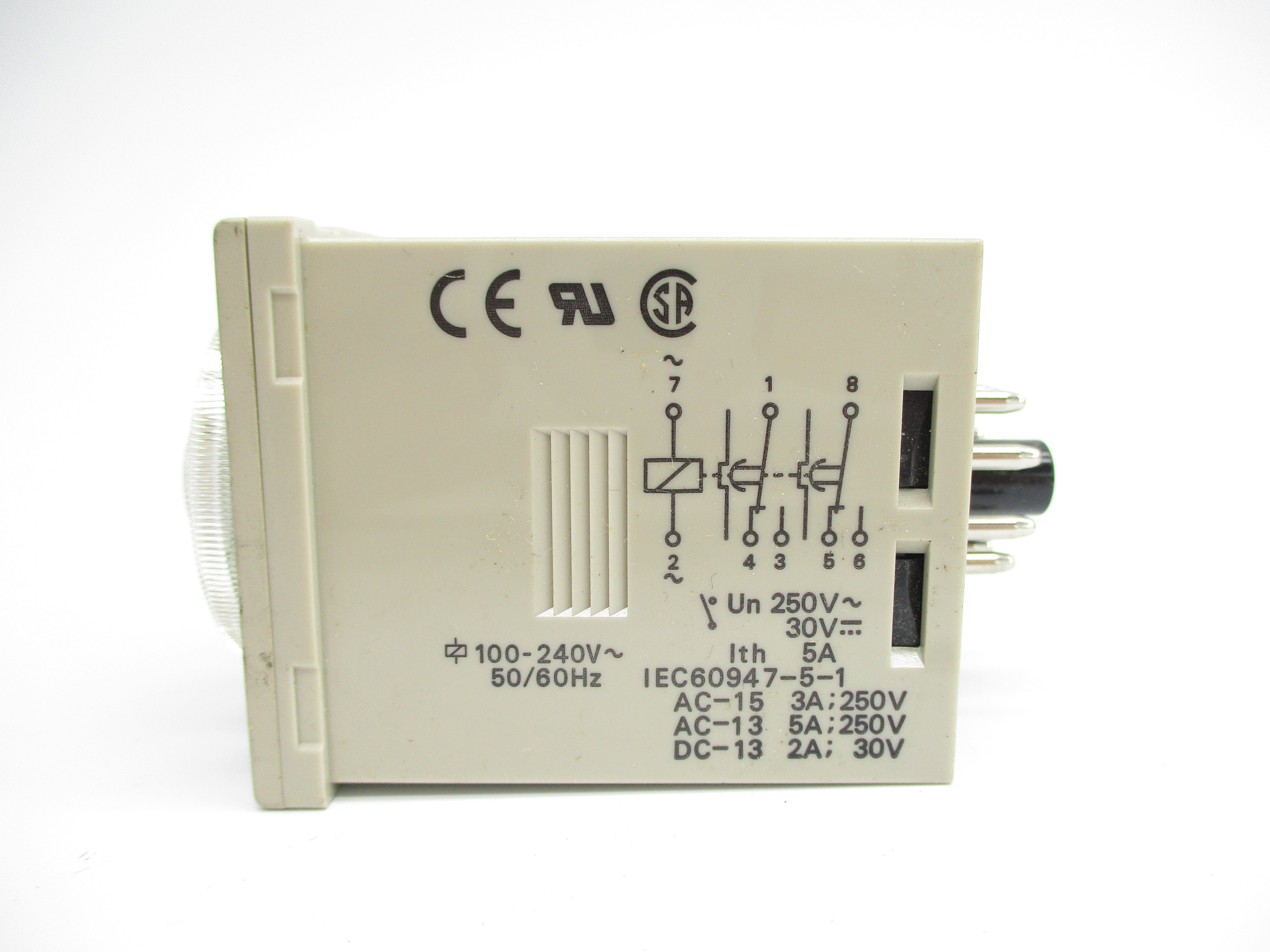 OMRON H3CR-F8N 100-240VAC 5A 0.05S-30H NSNP