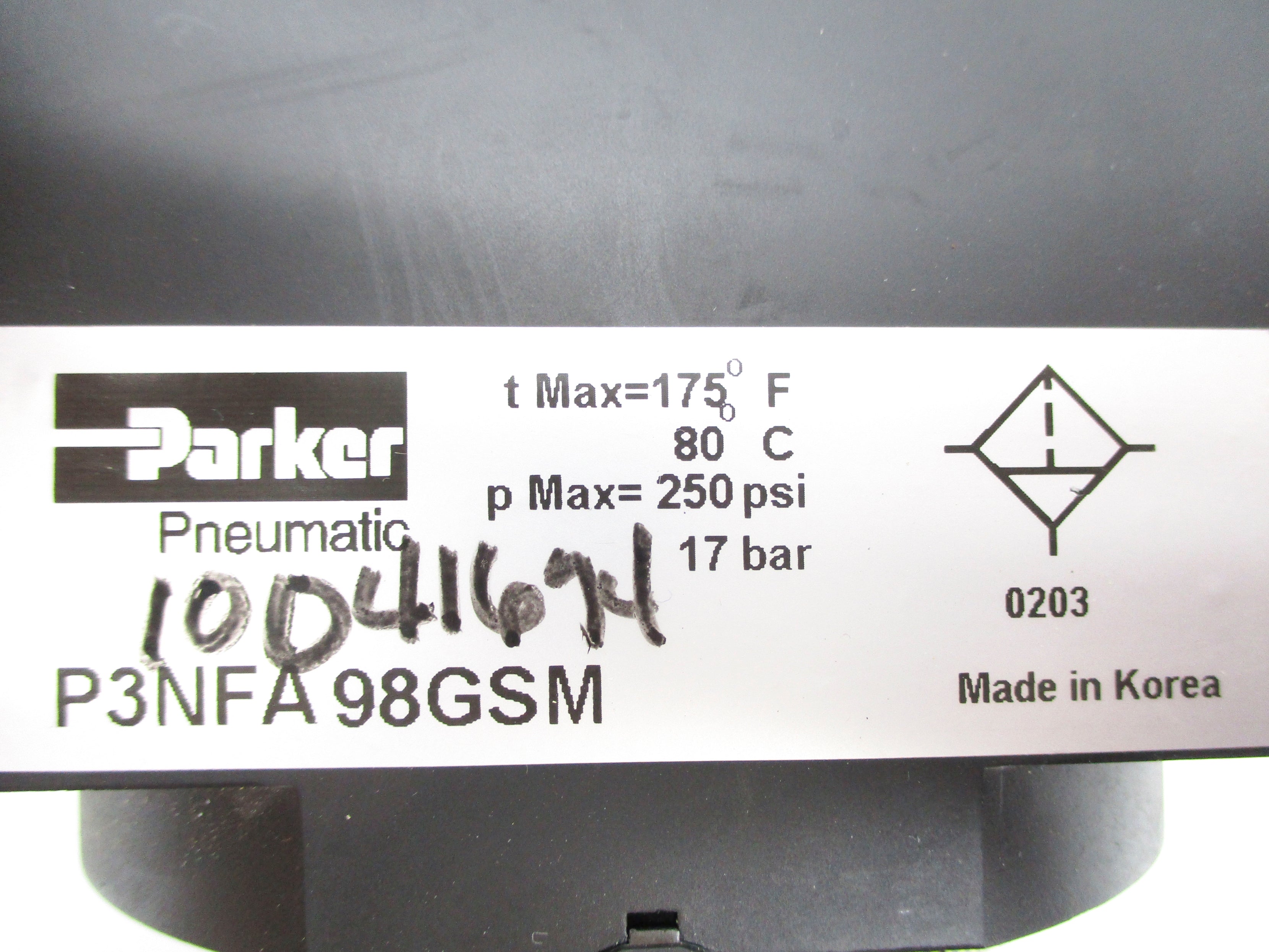 PARKER P3NFA98GSM 250PSI NSNP