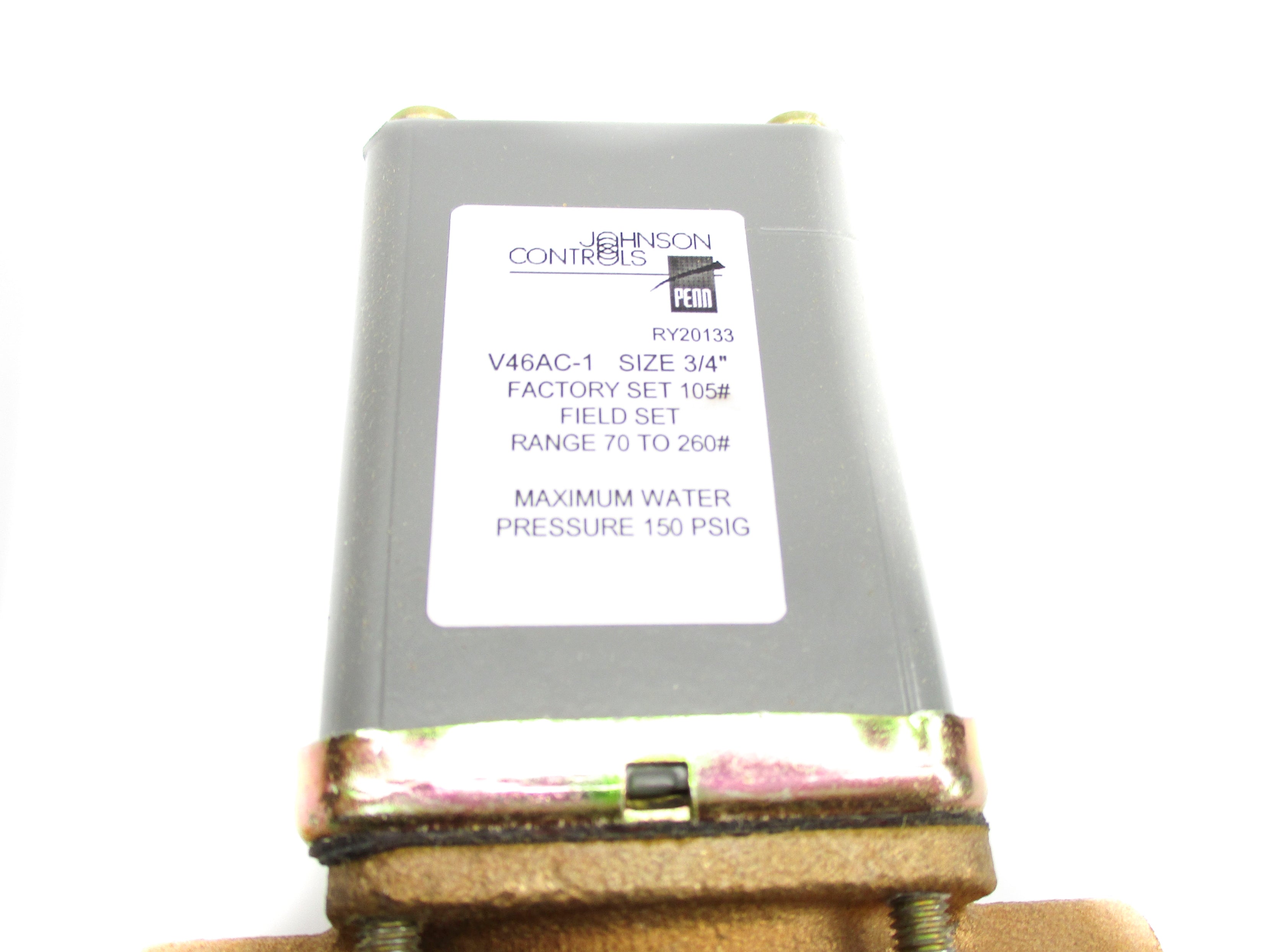 JOHNSON CONTROLS V46AC-1C 70-260PSI 3/4" NSMP