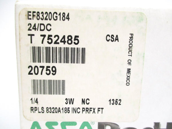 ASCO EF8320G184 24VDC 115PSI 1/4" NSMP