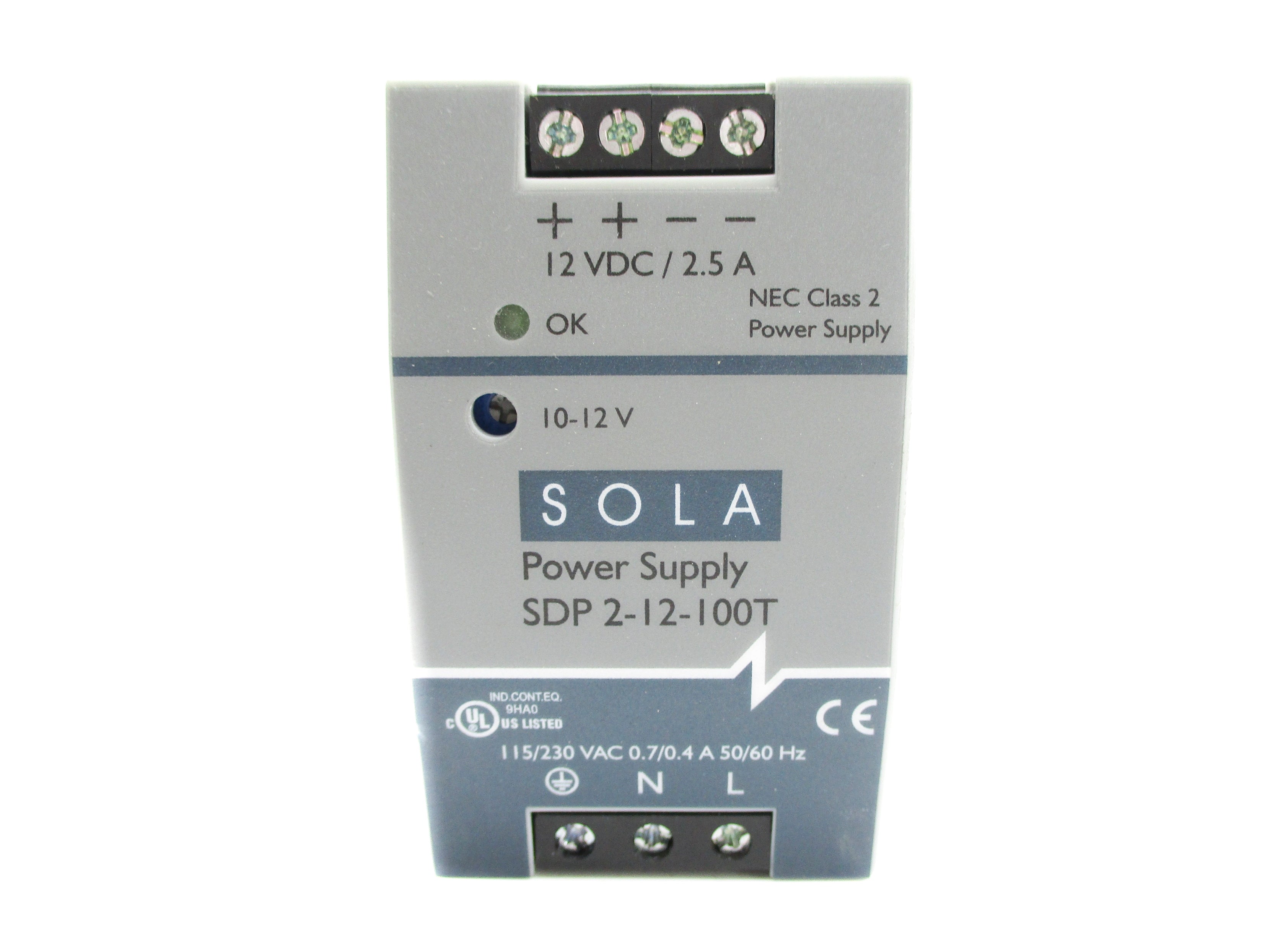 SOLA SDP2-12-100T 115/230VAC 0.7/0.4A NSNP