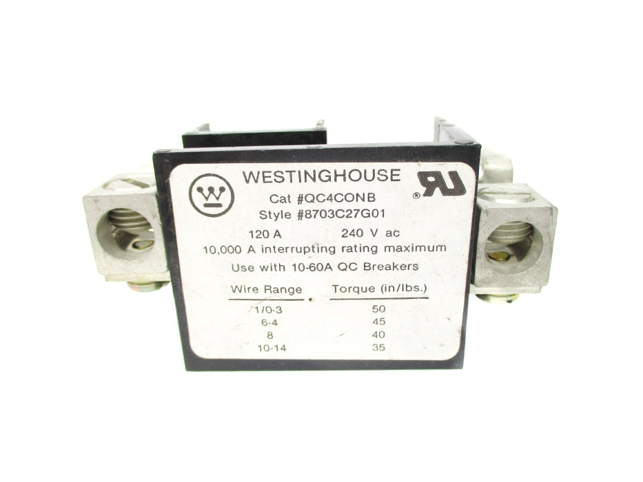 WESTINGHOUSE QC4CONB 8703C27G01 120A 240VAC UNMP