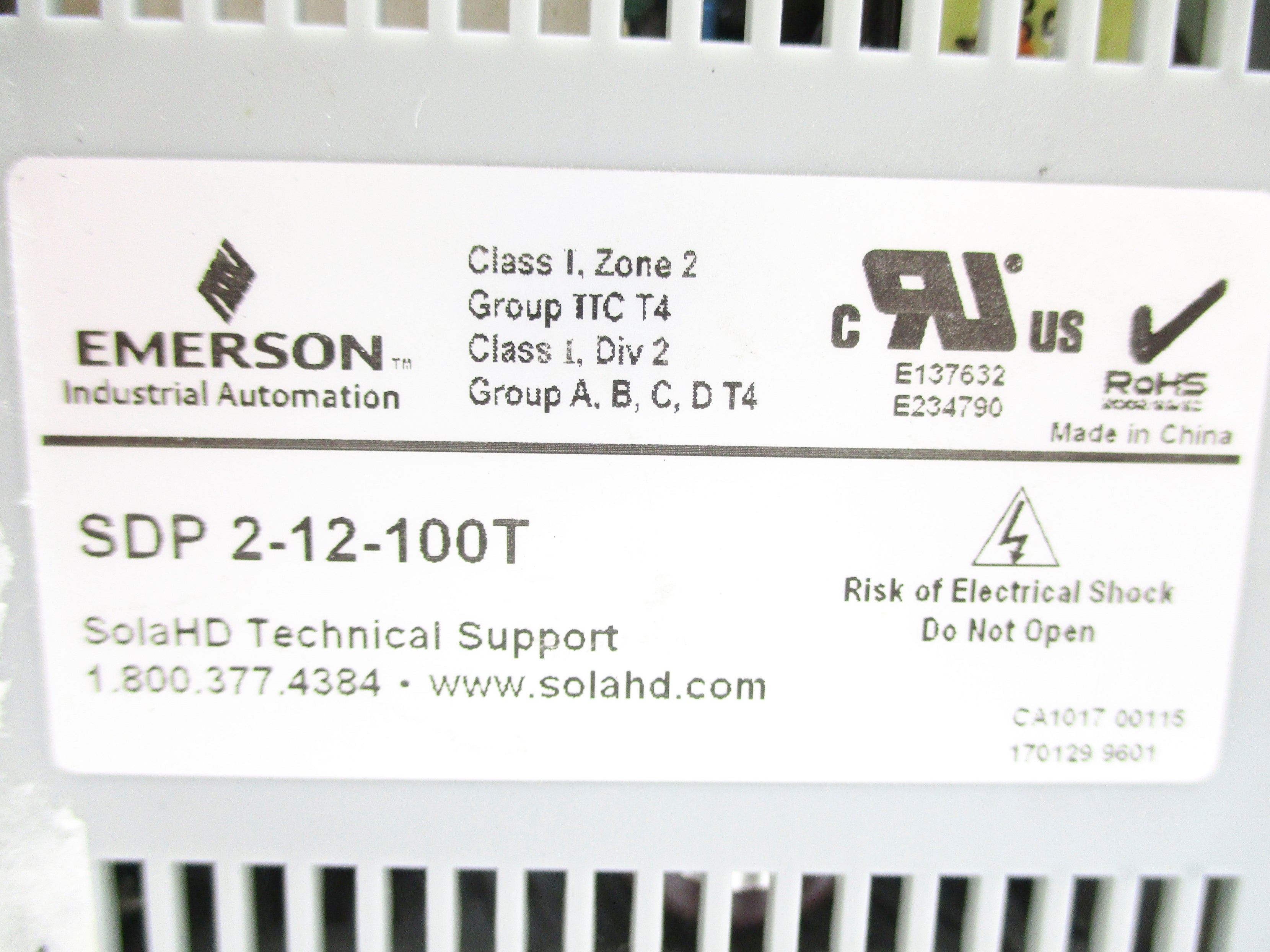 SOLA SDP2-12-100T 115/230VAC 0.7/0.4A NSNP