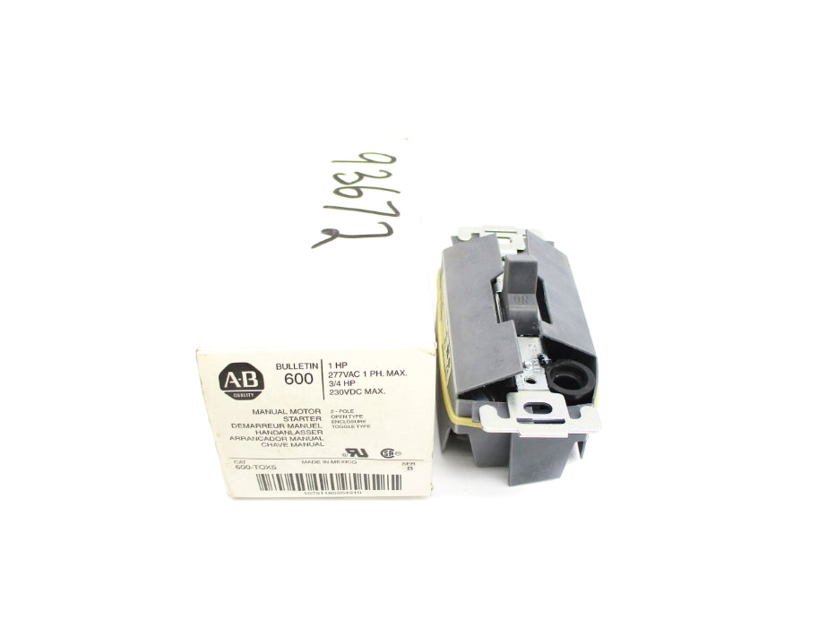 ALLEN BRADLEY 600-TOX5 SER. B 277VAC (WH) NSMP