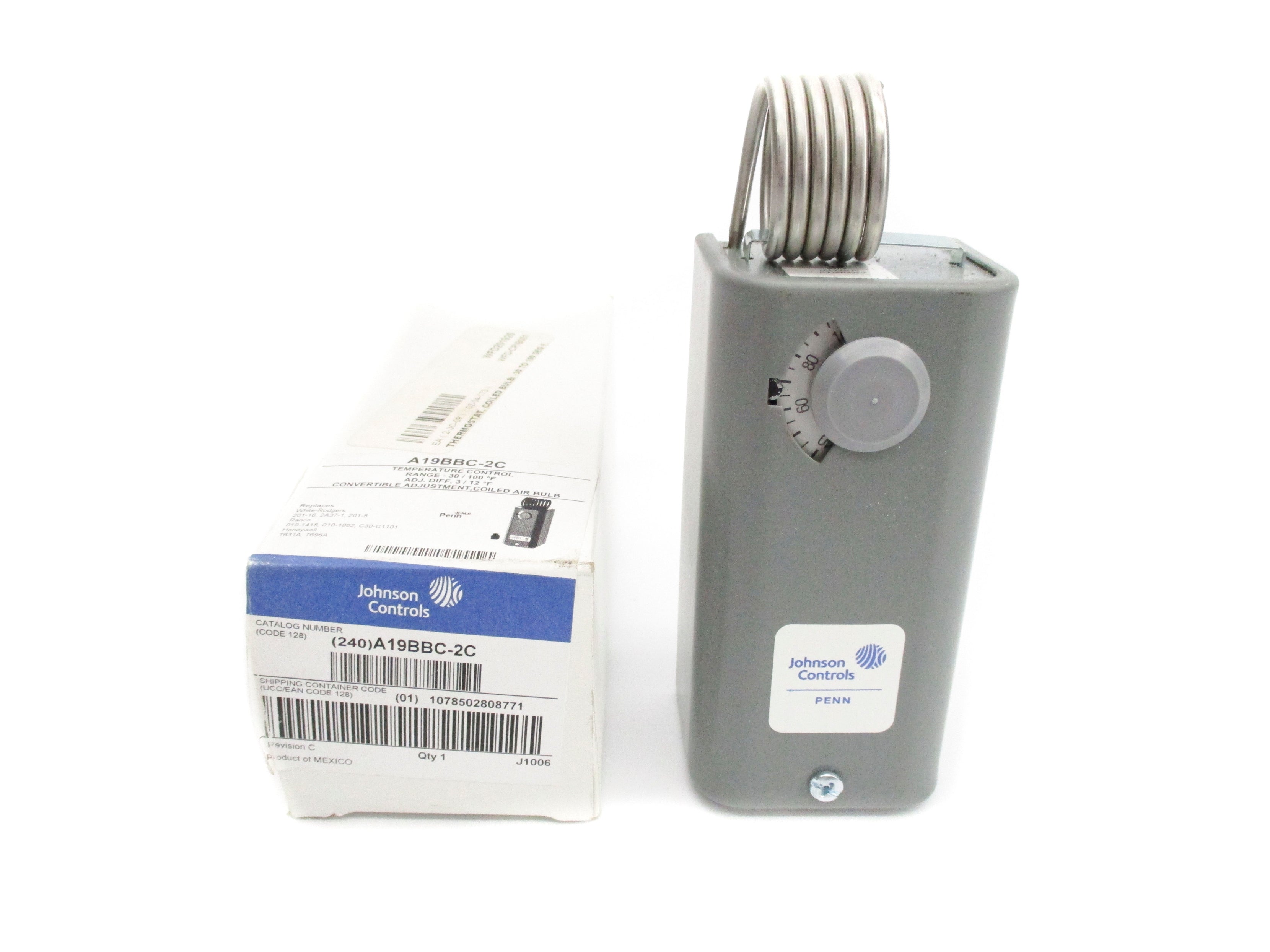 JOHNSON CONTROLS A19BBC-2C -30-100'F NSMP