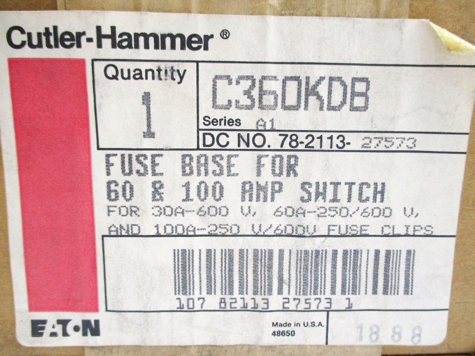 CUTLER HAMMER C360KDB SER. A1 NSMP