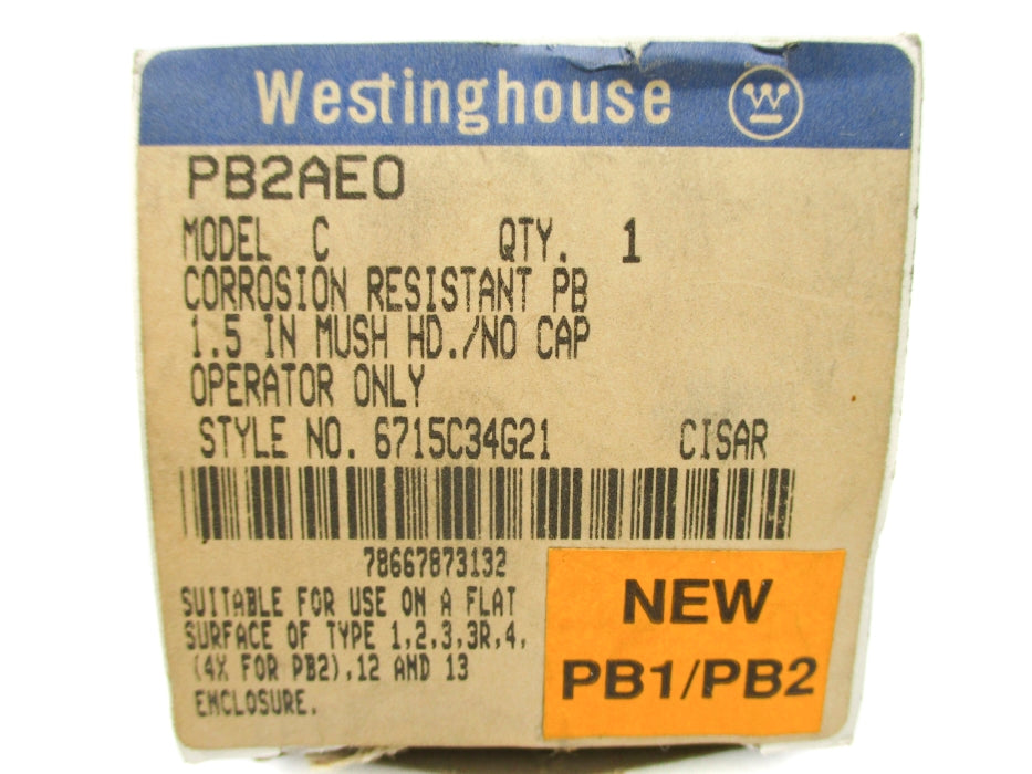 WESTINGHOUSE PB2AEO 6715C34G21 (NO CAP) NSMP