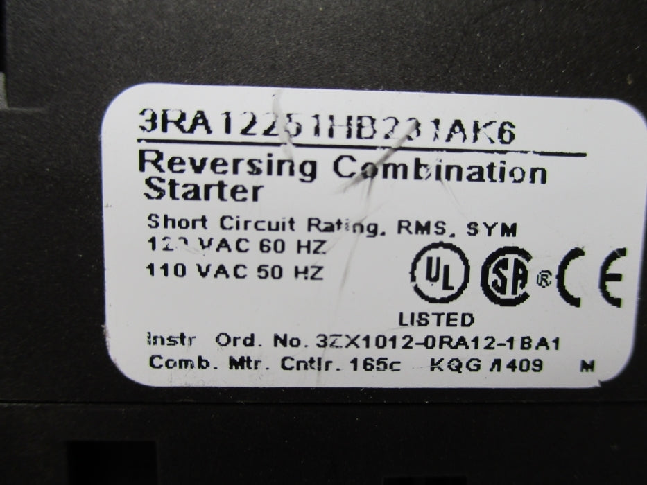SIEMENS 3RA12251HB231AK6 NUPI