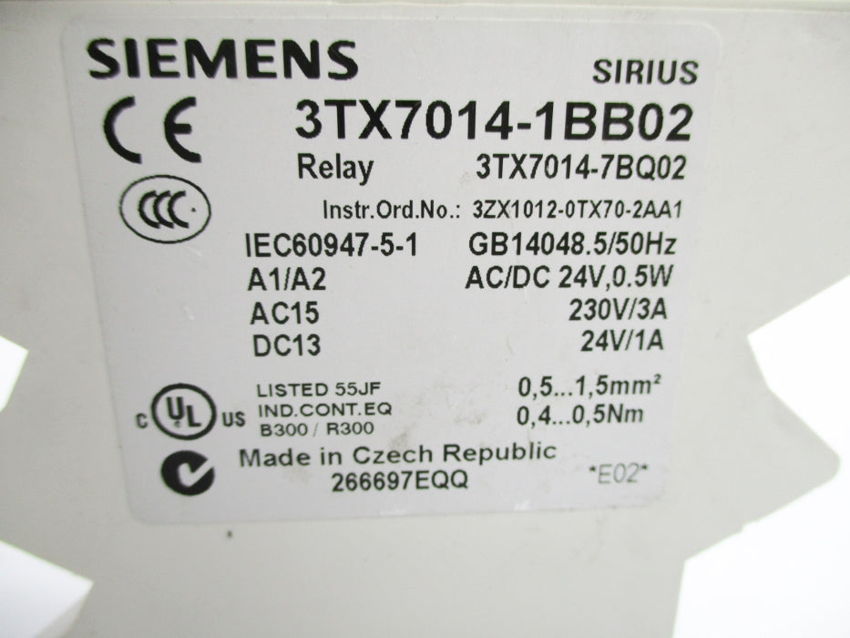 SIEMENS 3TX7014-1BB02 NUPI