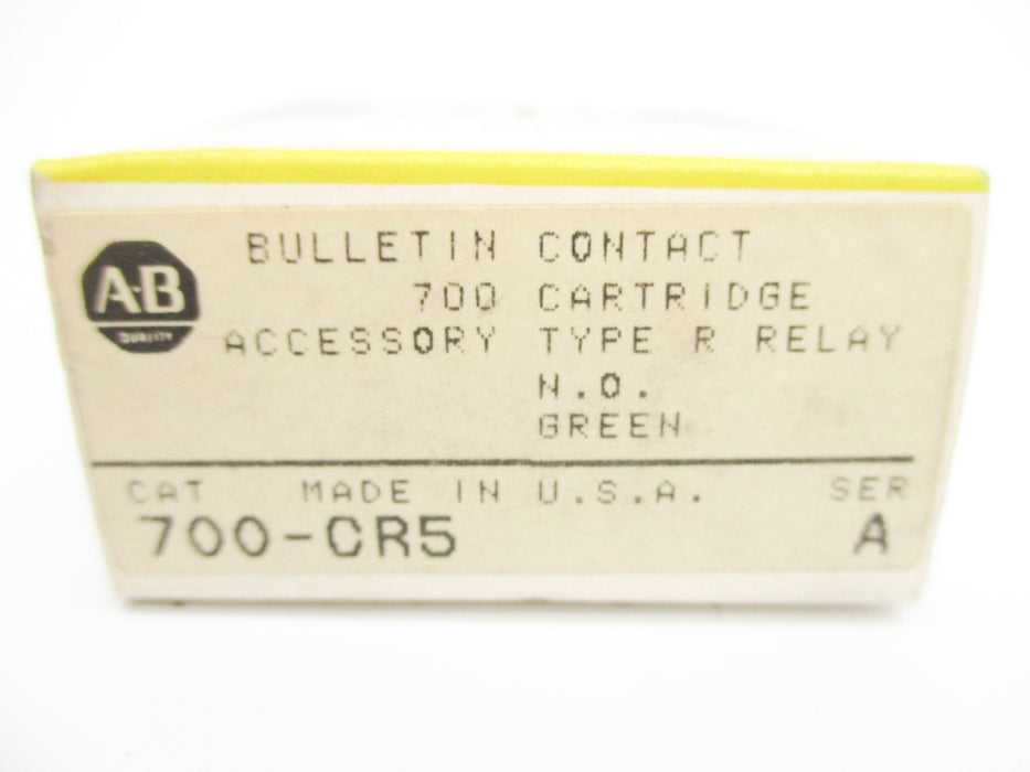 ALLEN BRADLEY 700-CR5 SER. A (BK/YL) NSMP