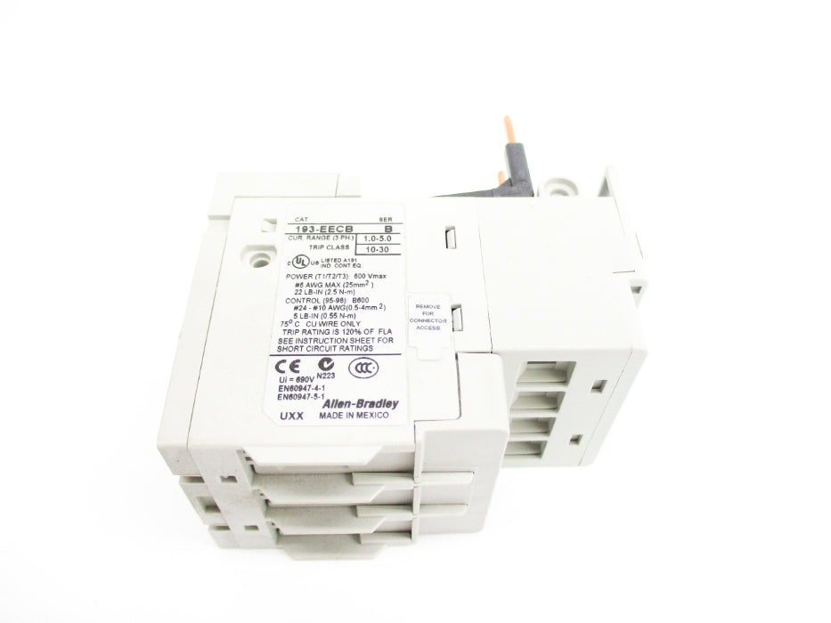 ALLEN BRADLEY 193-EECB SER. B 600V 1.0-5.0A NSNP
